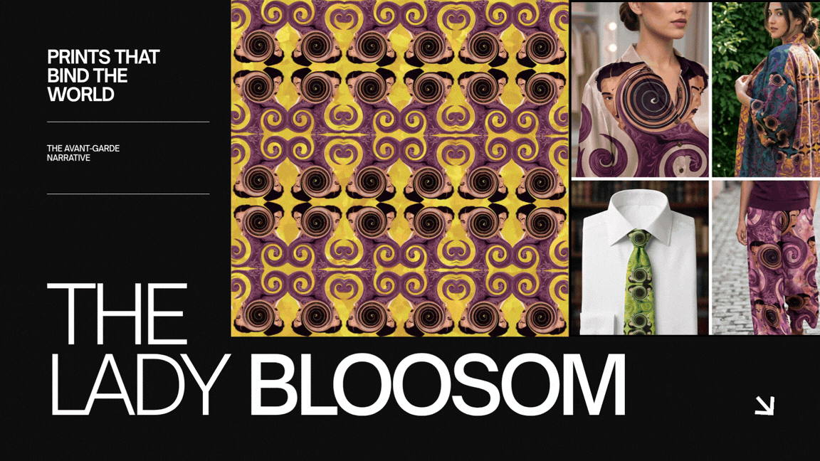 black white and orange modern textile industry presentation