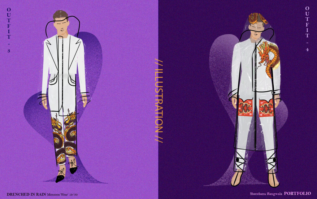 drenched in rain outfit3and4